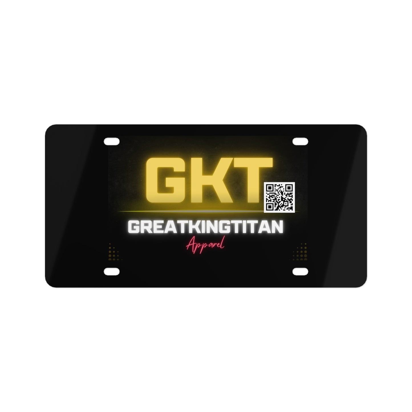 GKT Vanity plate