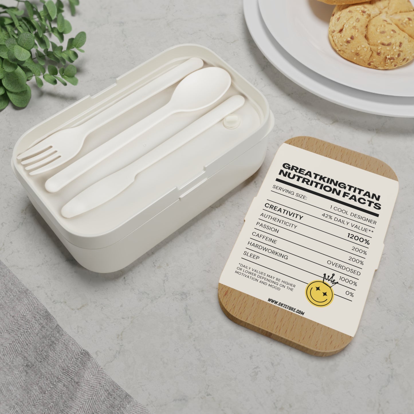 GreatKingTitan Nutrition Facts Bento Lunch Box