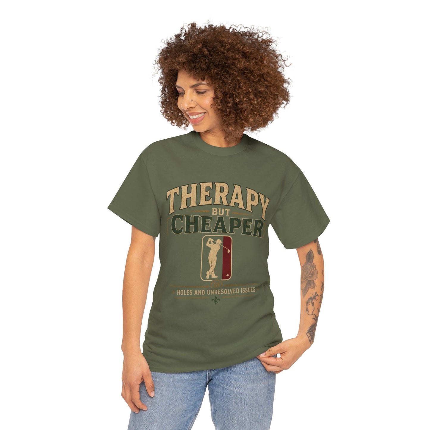 Golf Therapy Tee — "Therapy But Cheaper" Shirt