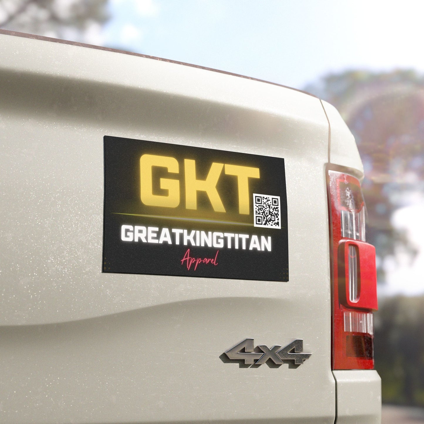 Greatkingtitan apparel bumper sticker