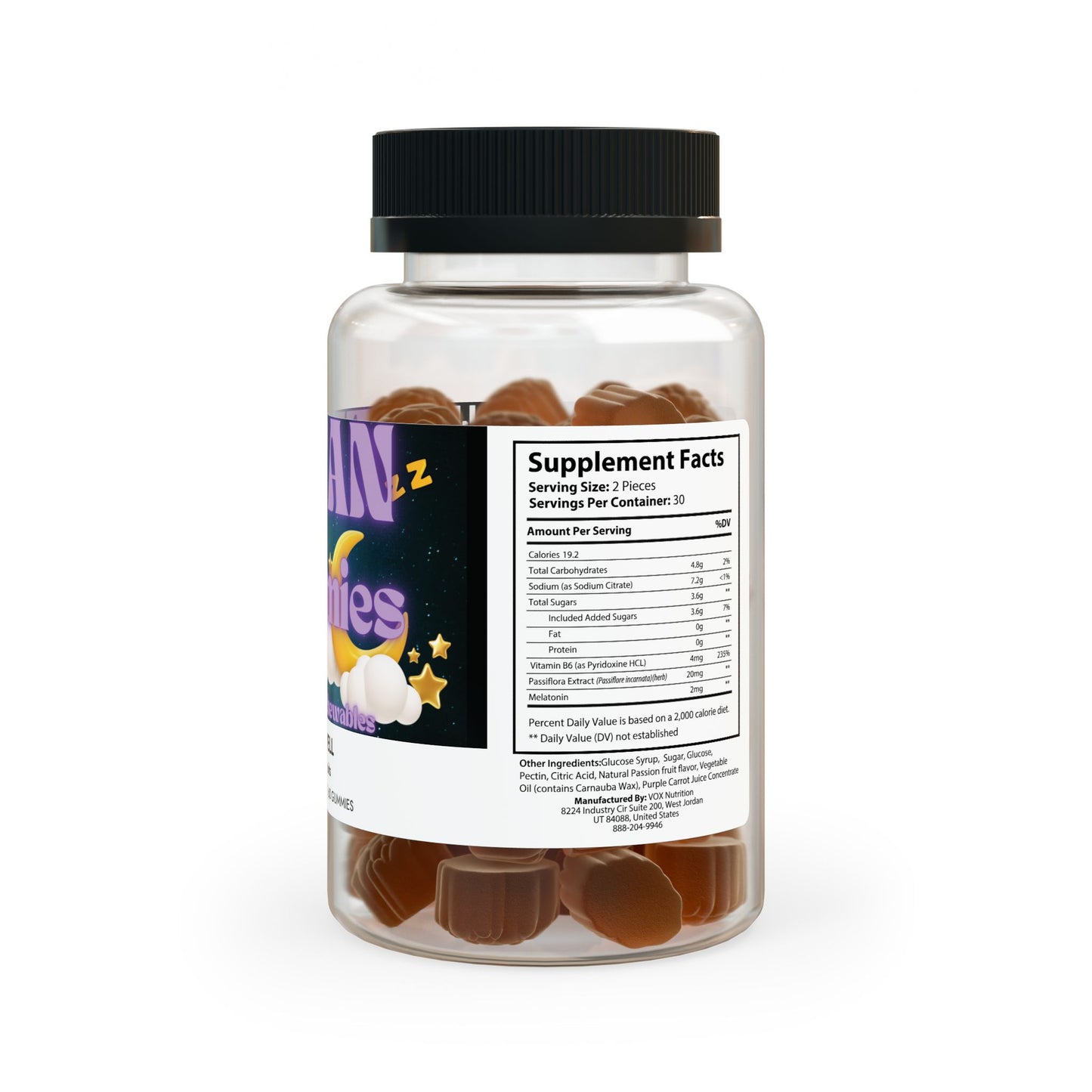 Level Up yor sleep Titan Sleep Well Gummies (60 Gummies)