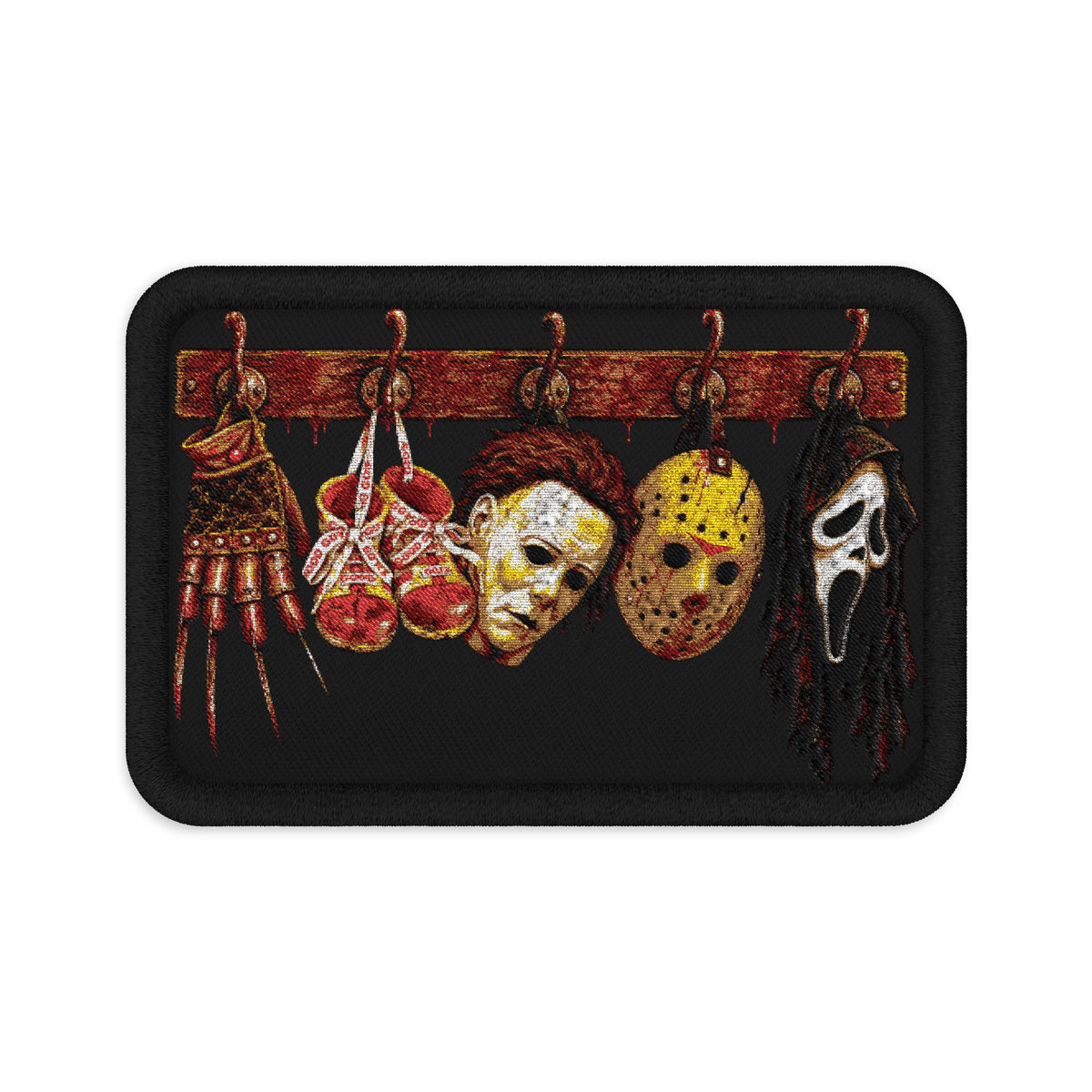 Hanging Horror Icons Embroidered Patch