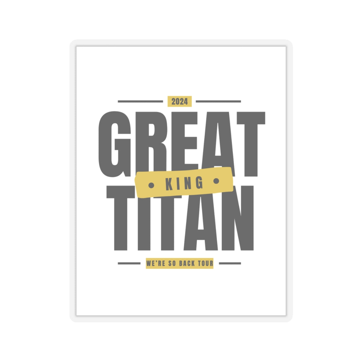 We're so back sticker!