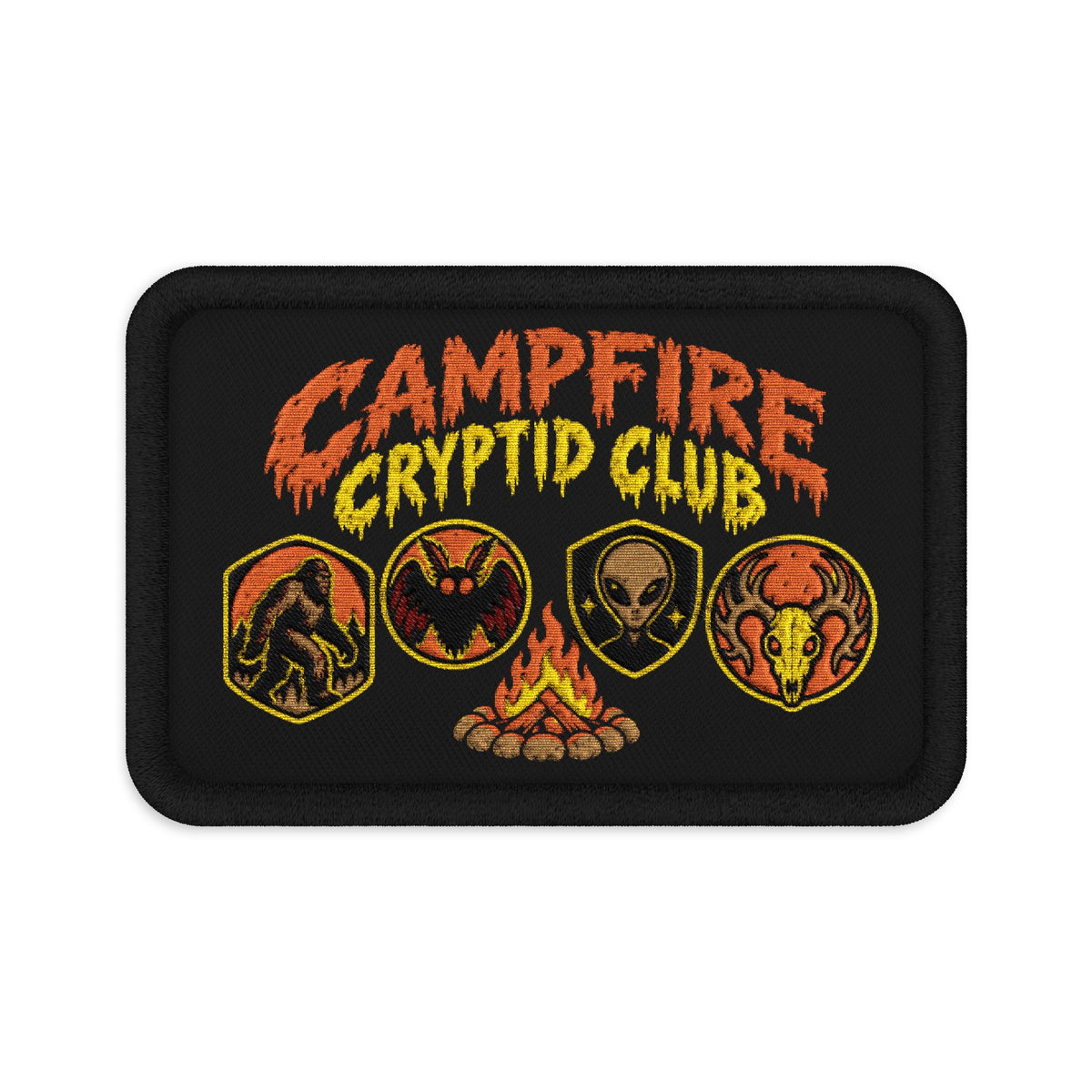 Campfire Cryptid Club Embroidered Patch