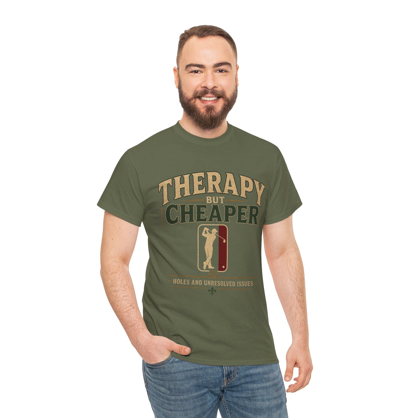 Golf Therapy Tee — "Therapy But Cheaper" Shirt