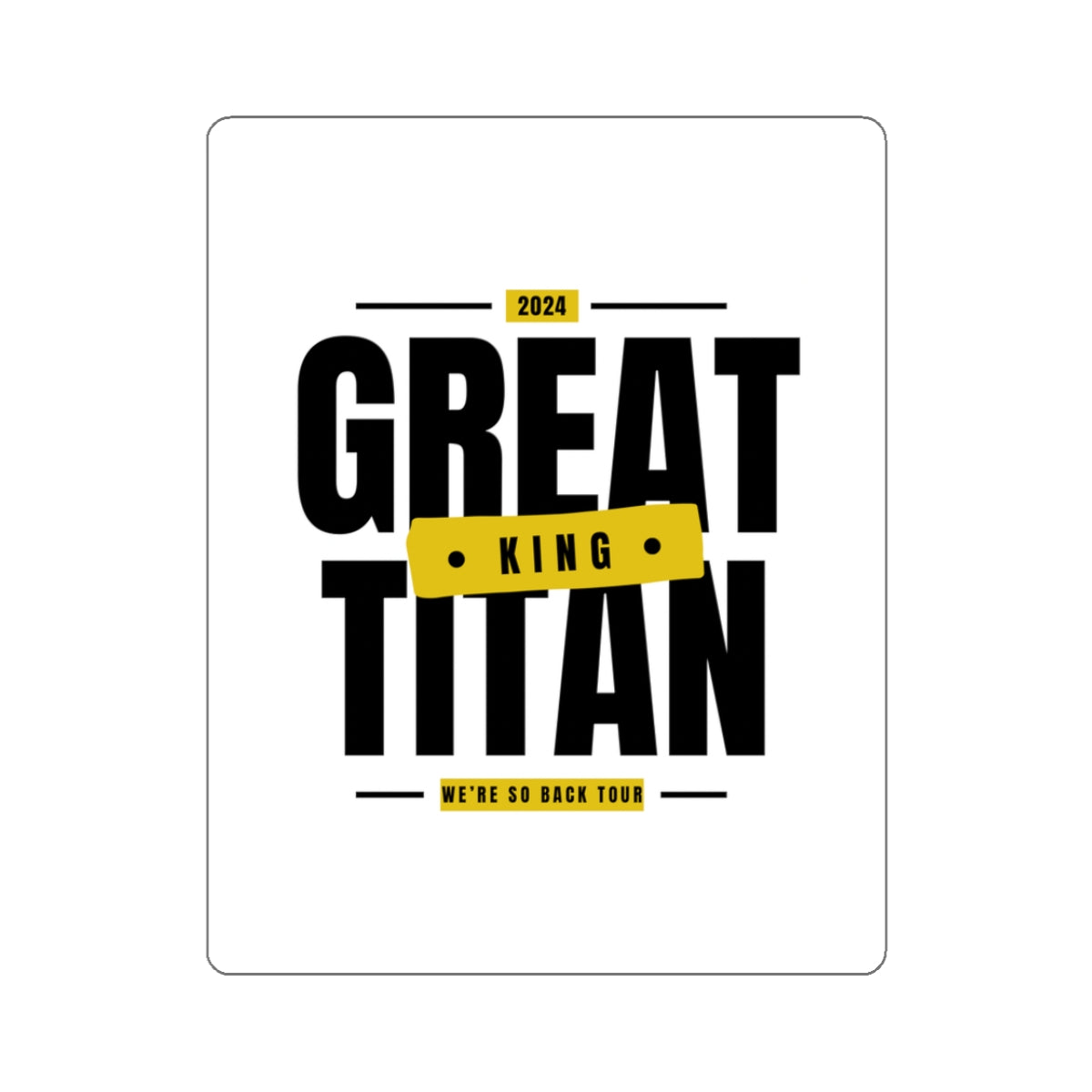 We're so back sticker!