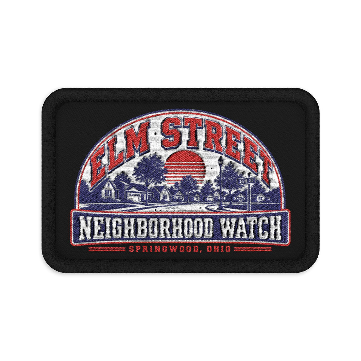 Elm Street Neighborhood Watch Embroidered Patch