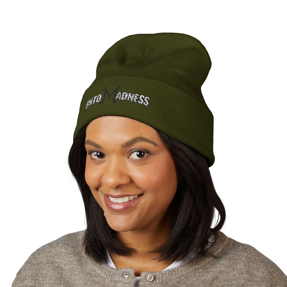 Into Madness Majin Logo Cuffed Beanie — Majin Logo