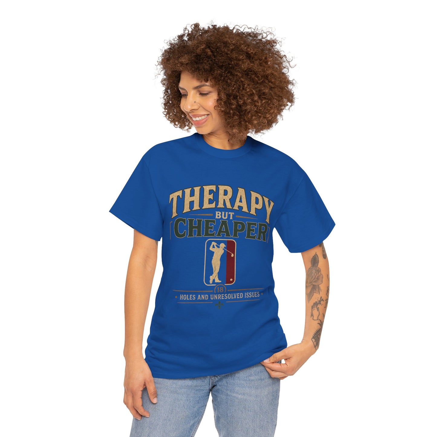 Golf Therapy Tee — "Therapy But Cheaper" Shirt