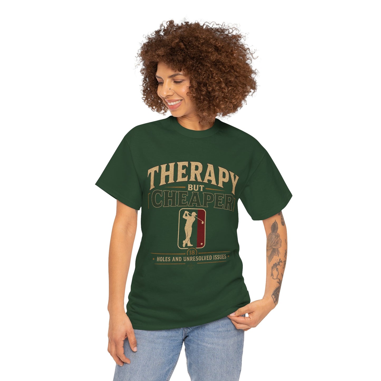 Golf Therapy Tee — "Therapy But Cheaper" Shirt