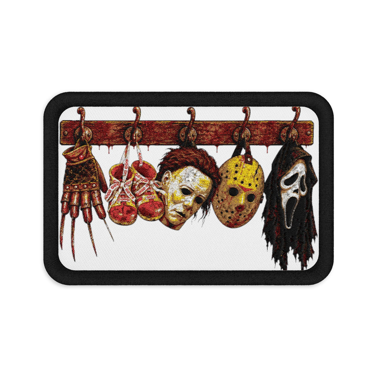 Hanging Horror Icons Embroidered Patch