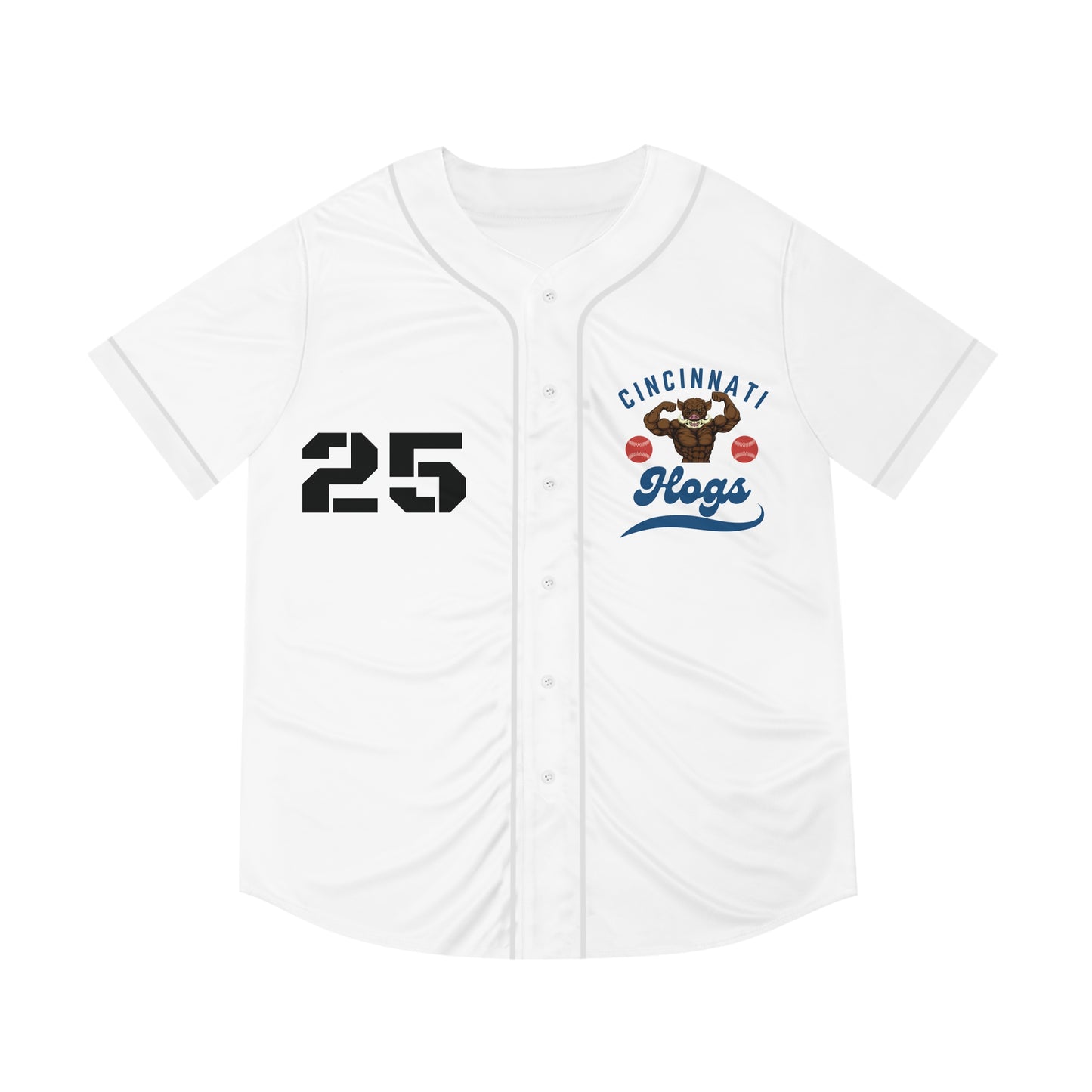 Cincinnati Hogs Men's Baseball Jersey - Titan #25