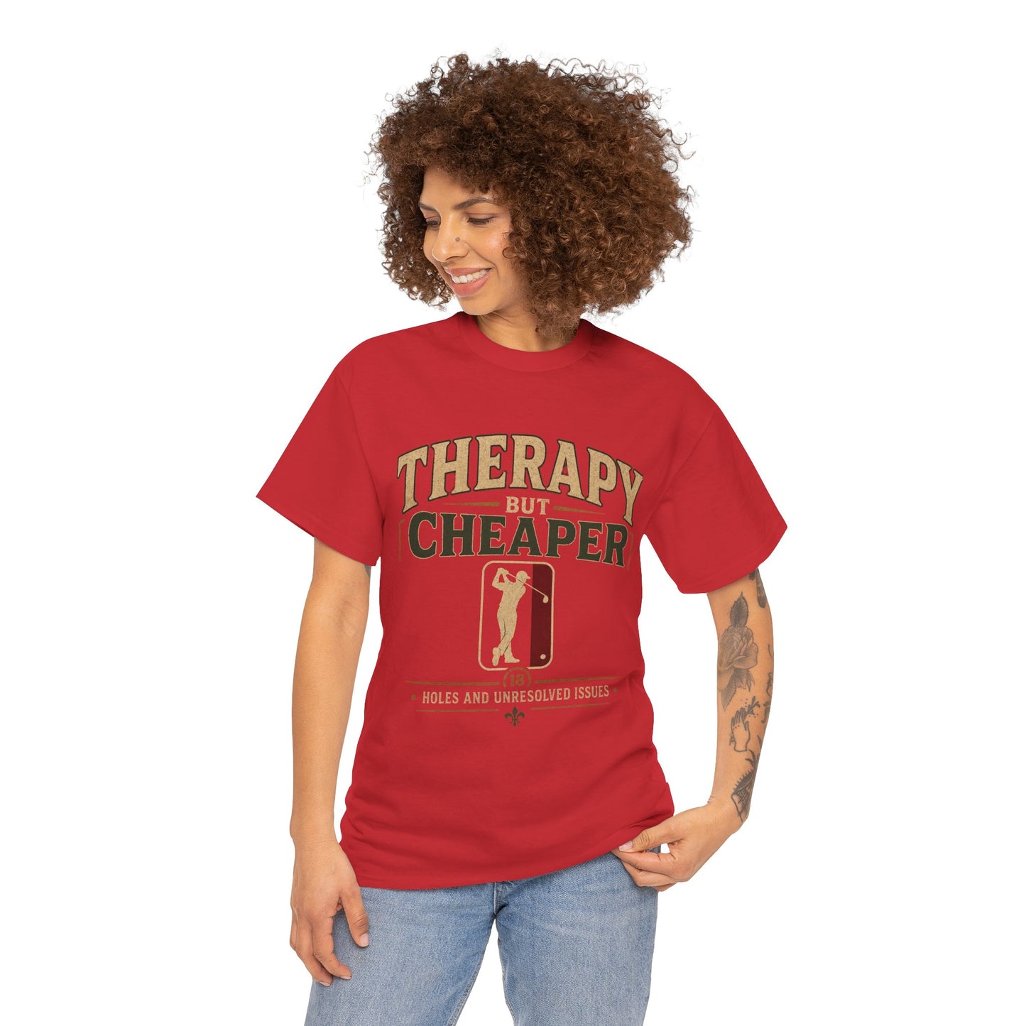 Golf Therapy Tee — "Therapy But Cheaper" Shirt