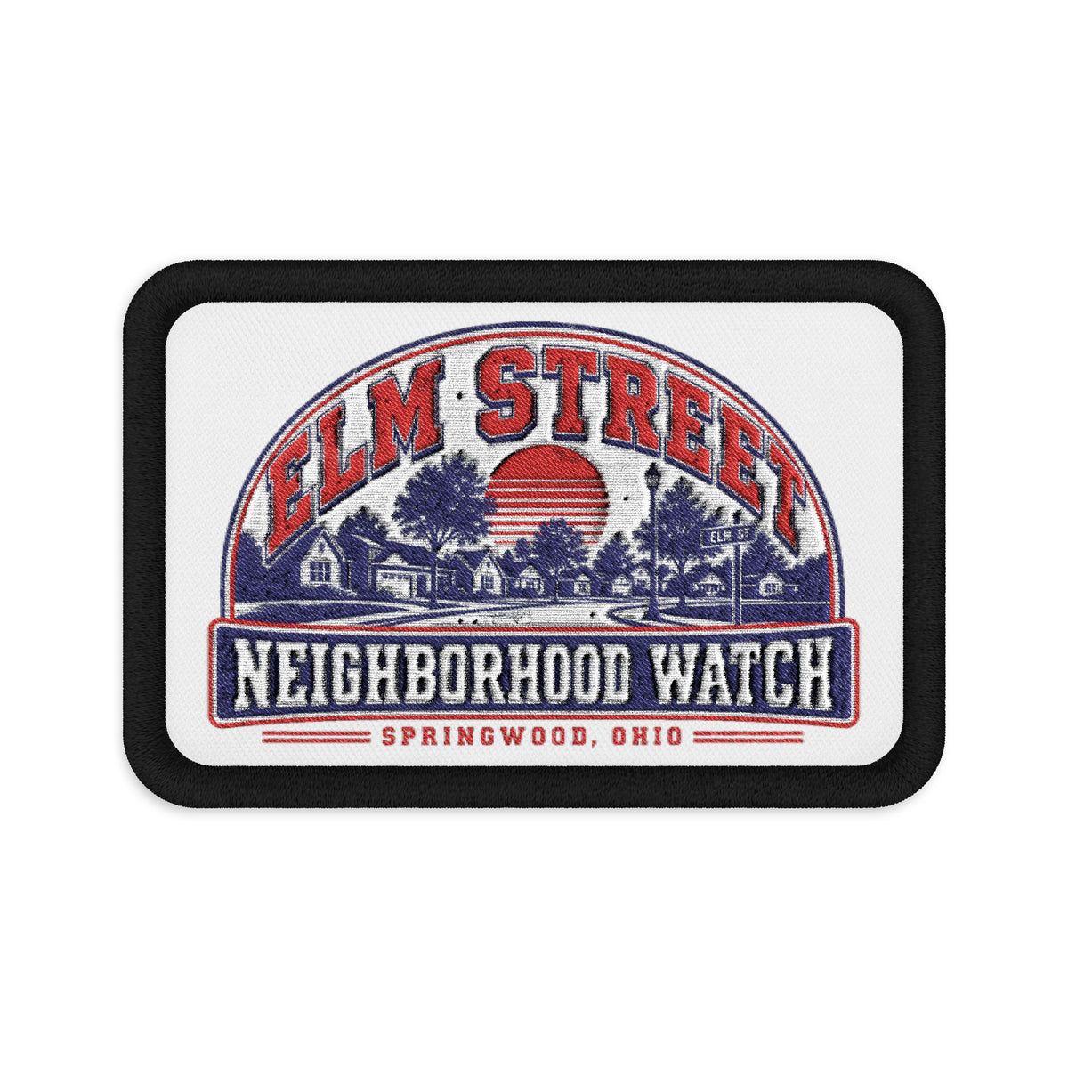 Elm Street Neighborhood Watch Embroidered Patch